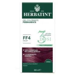 Herbatint Gel Colorante Permanente 3dosi Ff4 Violet Colorazione Permanente Per Capelli Senza Ammoniaca 300ml