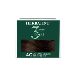 Herbatint Gel Colorante Permanente 3dosi 4c Castano Cenere Tinta Permanente Capelli Senza Ammonia 300ml
