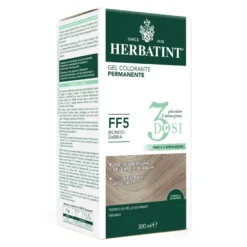 Herbatint Gel Colorante Permanente 3dosi Ff5 Biondo Sabbia Colorazione Permanente Per Capelli Senza Ammoniaca 300ml