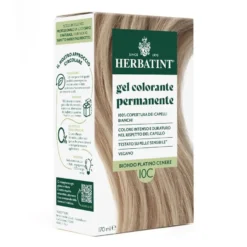 Herbatint Gel Colorante Permanente 3dosi 10c Biondo Platino Cenere Colorazione Permanente Per Capelli Senza Ammoniaca Permanente 170ml