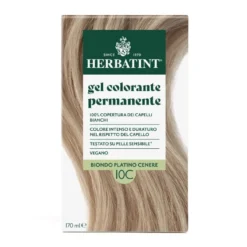Herbatint Gel Colorante Permanente 3dosi 10c Biondo Platino Cenere Colorazione Permanente Per Capelli Senza Ammoniaca Permanente 170ml