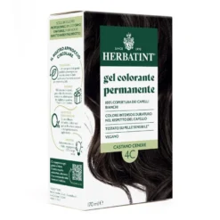 Herbatint Gel Colorante Permanente 3dosi 4c Castano Cenere Colorazione Permanente Per Capelli Senza Ammoniaca 170ml