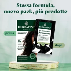 Herbatint Gel Colorante Permanente 3dosi 2n Bruno Colorazione Permanente Per Capelli 170ml
