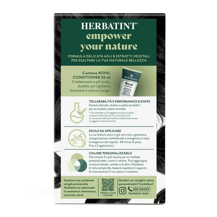 Herbatint Gel Colorante Permanente 3dosi 2n Bruno Colorazione Permanente Per Capelli 170ml