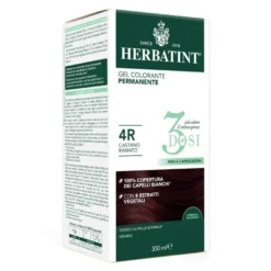 Herbatint Gel Colorante Permanente 3dosi 4r Castano Ramato Tinta Permanente Capelli Senza Ammonia 300ml
