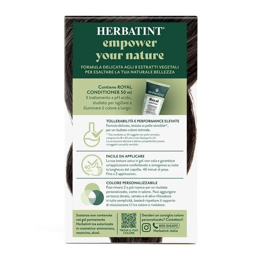 Herbatint Gel Colorante Permanente 3dosi 3n Castano Scuro Colorazione Permanente Per Capelli Senza Ammoniaca 170ml