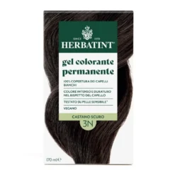 Herbatint Gel Colorante Permanente 3dosi 3n Castano Scuro Colorazione Permanente Per Capelli Senza Ammoniaca 170ml