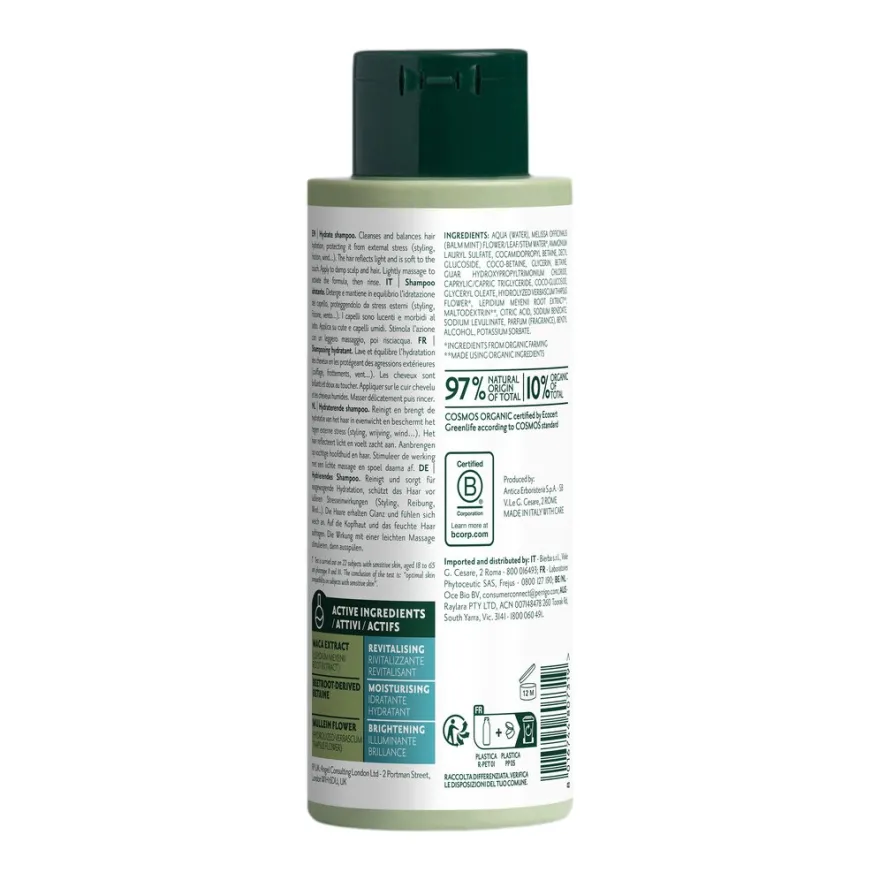 Herbatint Hydrate Shampoo Ultra-idratante Per Capelli Assetati 260ml