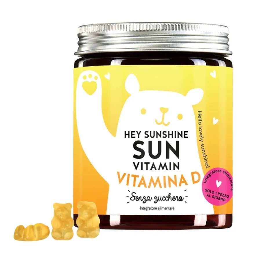 Hey Sunshine Sun Vitamin Integratore Vitamina D 45 Caramelle Gommose
