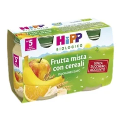 Hipp Omogeneizzato Frutta Mista Con Cereali 125g 2 Vasetti