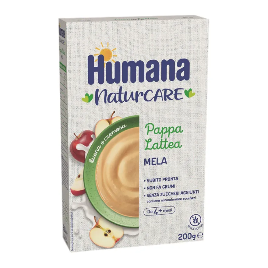Humana Naturcare Pappa Lattea Mela 200g