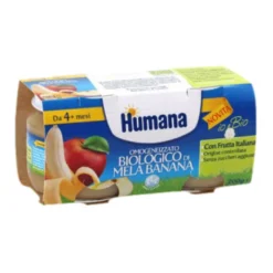 Humana Omogeneizzato Biologico Mela Banana 100g 2 Vasetti