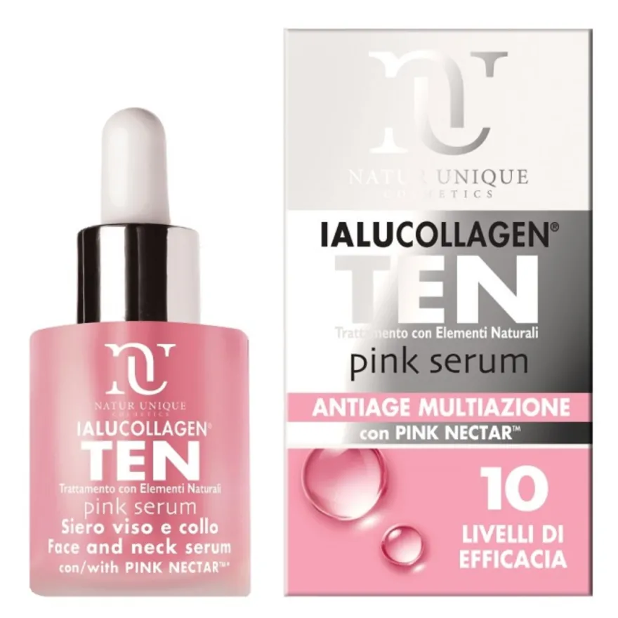 Ialucollagen Ten Pink Serum Viso Antiage Multifunzione 30ml
