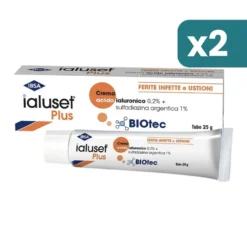 Ialuset Plus Crema Medicazione Ustioni 2 confezioni da 25g