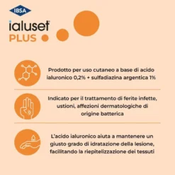 Ialuset Plus Crema Medicazione Ustioni 2 confezioni da 25g