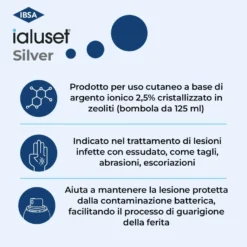 Ialuset Silver Medicazione Cicatrizzante Per Lesioni Cutanee Polvere Spray 125ml