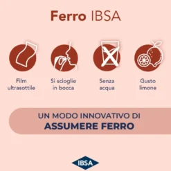 Ibsa integratore ferro e acido folico bipacco 2x20 film orodispersibili
