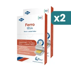 Ibsa integratore ferro e acido folico bipacco 2x20 film orodispersibili