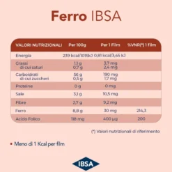 Ibsa integratore ferro e acido folico bipacco 2x20 film orodispersibili