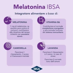 Ibsa Melatonina Integratore Per Sonno 2 confezioni da 30 Film Orali