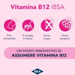 Ibsa Vitamina B12 integratore energia bipacco 2x30 film orodispersibili