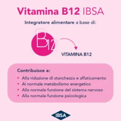 Ibsa Vitamina B12 integratore energia bipacco 2x30 film orodispersibili