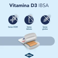 Ibsa Vitamina D3 2000ui Integratore Sistema Immunitario 3 confezioni da 30 Film