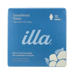 Illa Care Assorbente Notte Con Ali 12 Pezzi