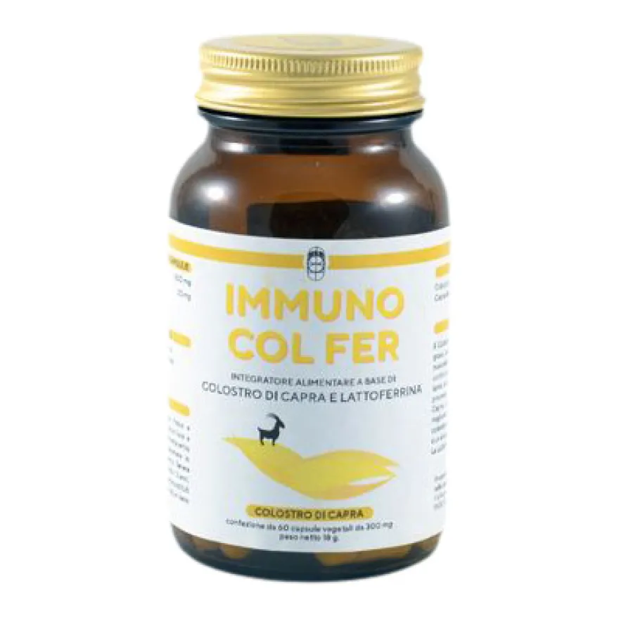 Immuno Col Fer Integratore Colostro Di Capra 60 Capsule