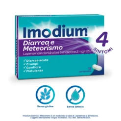Imodium Diarrea E Meteorismo 12 Compresse