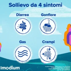Imodium Diarrea E Meteorismo 12 Compresse