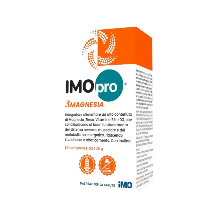 Imopro 3 Magnesia Integratore Sistema Nervoso 90 Compresse