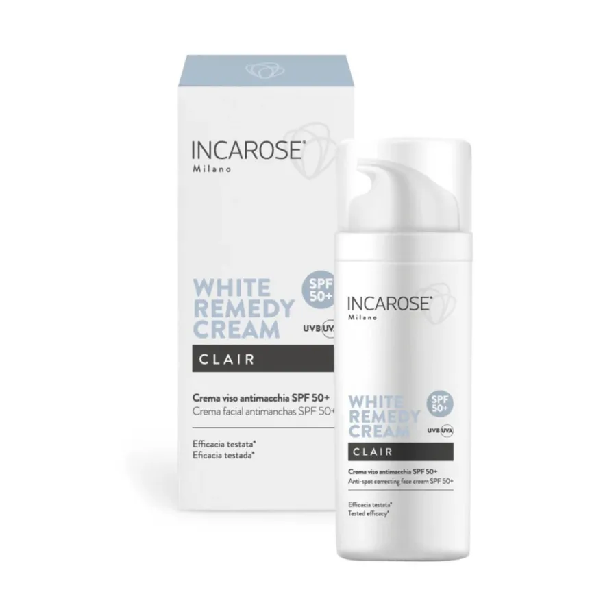 Incarose Clair White Remedy Crema Viso Antimacchie Spf50+ 50ml