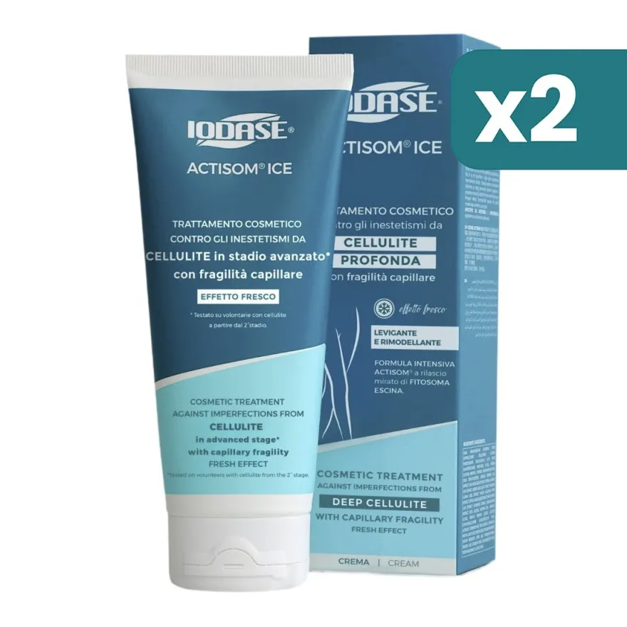 Iodase Actisom Ice Trattamento Anticellulite Crema 2 confezioni da 200ml