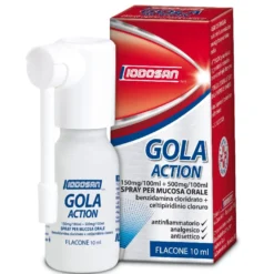 Iodosan Gola Action Spray Per Mucosa Orale Antinfiammatorio Analgesico Antisettico 10ml