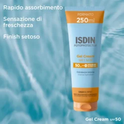 Isdin Fotoprotector Gel Cream Spf50 Protezione Solare Corpo 250ml