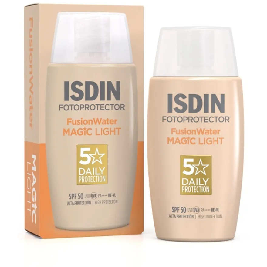 Isdin Fusion Water Magic Color Light Spf50 Protezione Solare Colorata 50ml