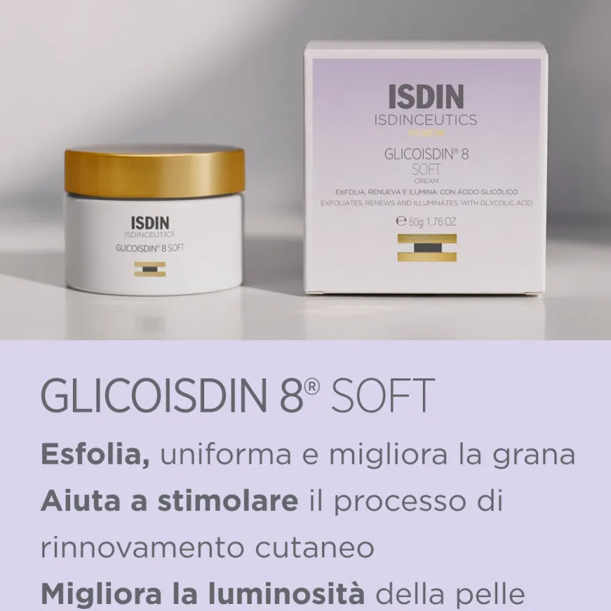 Isdin Isdinceutics Glicoisdin 8 Crema Viso Effetto Peeling 50g