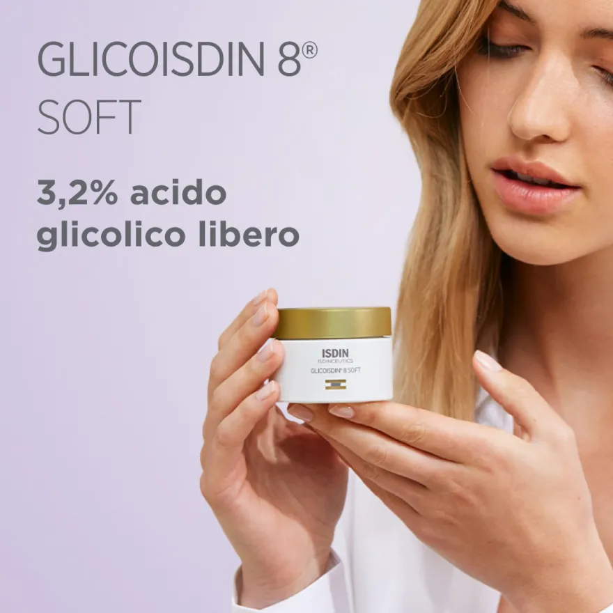 Isdin Isdinceutics Glicoisdin 8 Crema Viso Effetto Peeling 50g