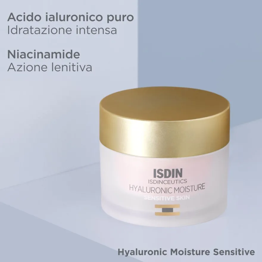 Isdin Isdinceutics Hyaluronic Moisture Sensitive Crema Viso Idratante Pelle Sensibile 50g