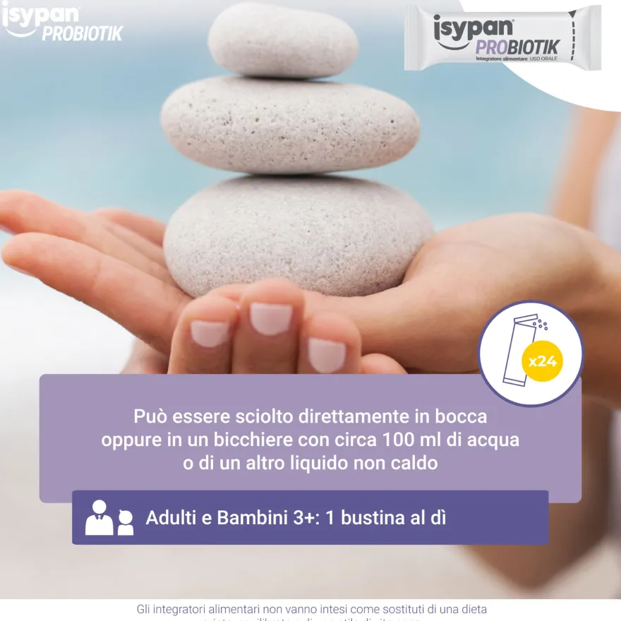 Isypan Probiotik Fermenti Lattici Probiotici 24 Bustine Orosolubili