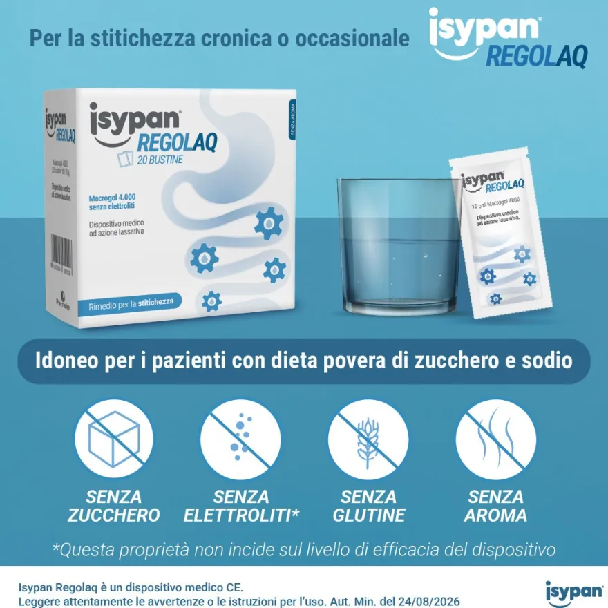 Isypan Regolaq Stitichezza Macrogol 4000 20 Bustine