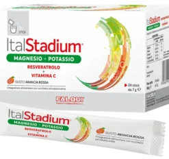 Italstadium Magnesio Potassio Resveratolo Vitamina C Arancia Rossa 24 Stick