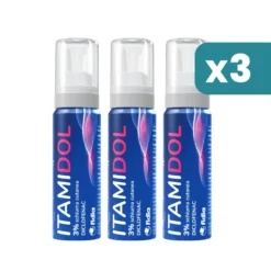 Itamidol 3% schiuma cutanea dolori e infiammazioni muscolari tripacco 3x50g