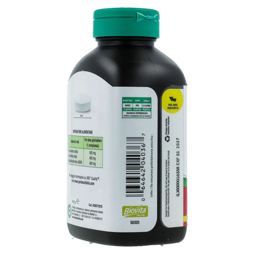 Jamieson Glucosamina Condroitina Msm Integratore Alimentare 120 Compresse