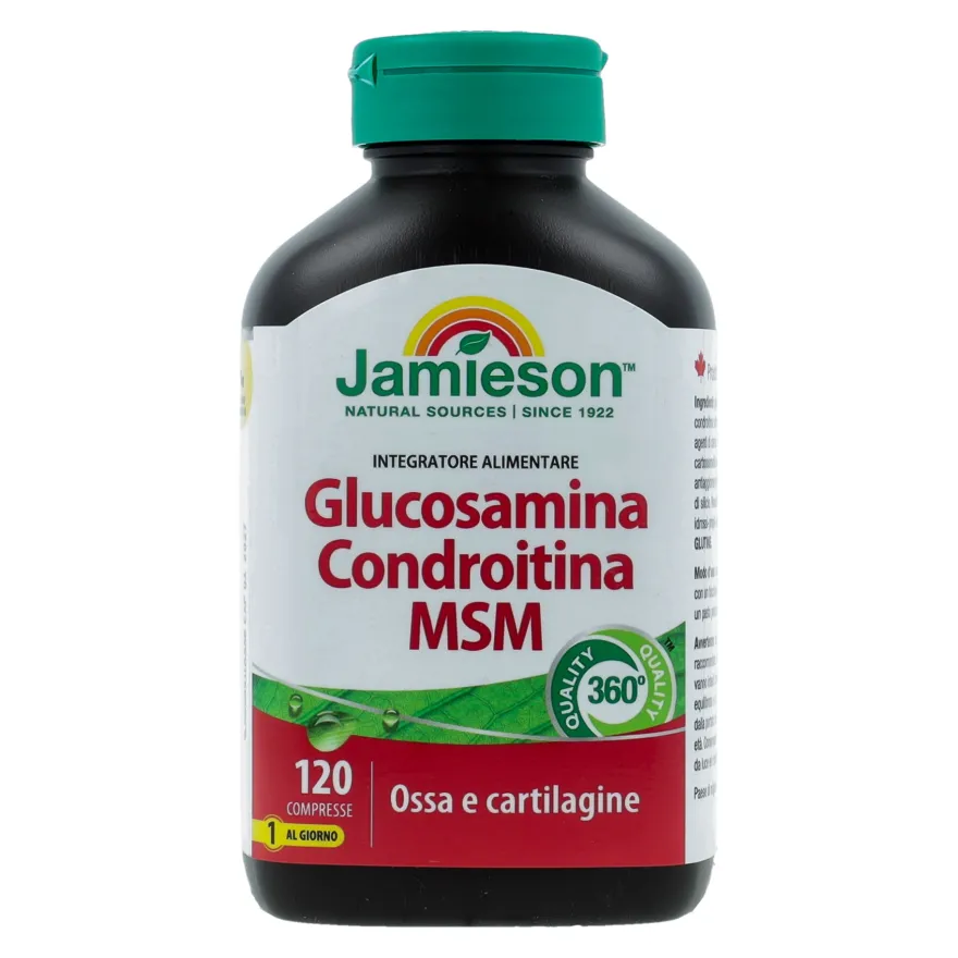 Jamieson Glucosamina Condroitina Msm Integratore Alimentare 120 Compresse
