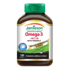 Jamieson Omega 3 + Mct Oil Integratore Per Occhi E Cuore 120 Softgels