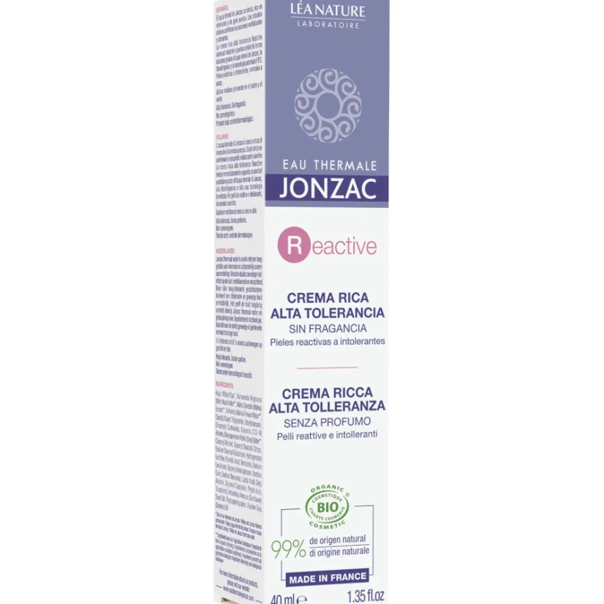 Jonzac Crema Ricca Alta Tolleranza Reactive 40ml