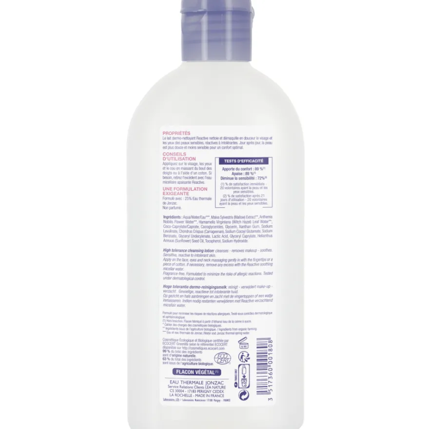 Jonzac Latte Dermo Detergente Reactive 200ml