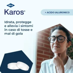 Karos Gola trattamento tosse e mal di gola bipacco 2x20 Pastiglie